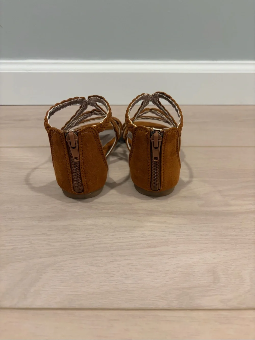 Steve Madden Braided Strappy Sandals — Tan Brown